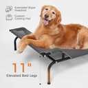 Sweetnight Elevated Dog Bed, Headrest Raised Cot for Large Dogs