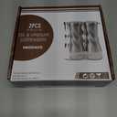 Neodaco Olive Oil And Vinegar Dispenser Set - 2 Piece Glass Oil Dispenser Bottle for Kitchen with No Drip, 10 OZ