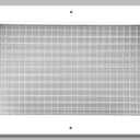 6" x 24" or 24" x 6" Cube Core Eggcrate Return Air Grille - Aluminum Rust Proof - HVAC Vent Duct Cover - White [Outer Dimensions: 7.75 X 25.75]