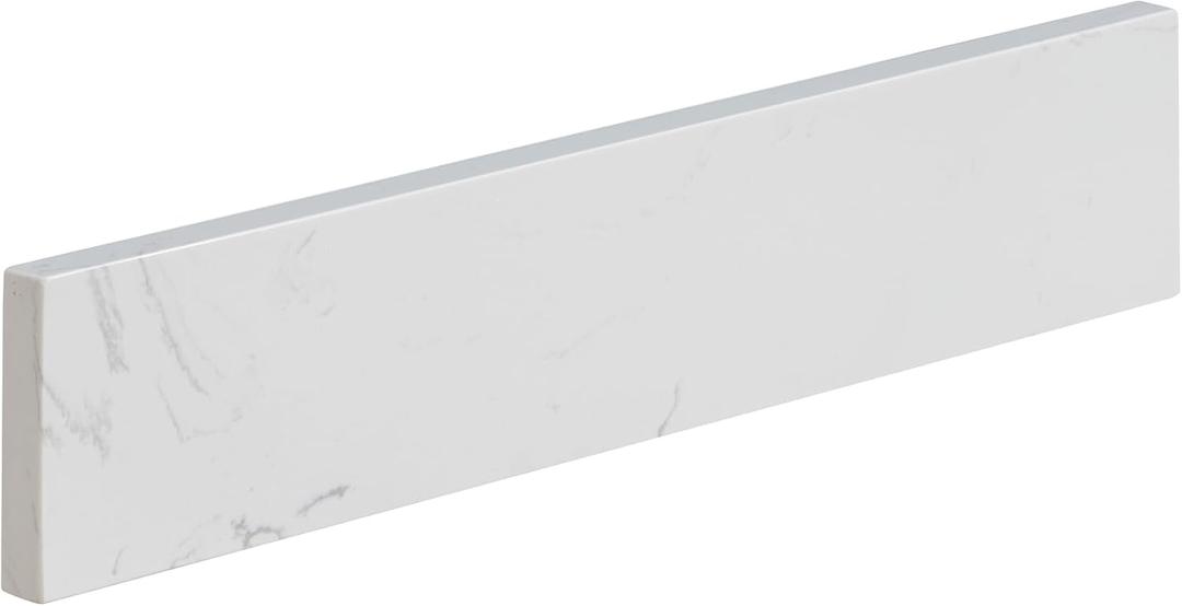 21 Inch Bathroom Vanity Sidesplashes Engineered Marble Stone Sides Splashes for Vanities Sink Top Bathroom Fixtures Accessories Aosta White
