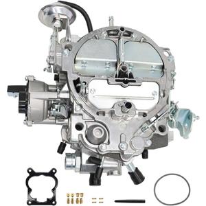4 Barrel Carburetor for Rochester Quadrajet 4MV 1904R 1906R Carb Vacuum Secondary 750 CFM Compatible with 1980-1989 305-350c.i.Engines Electric Choke W/Gaskets Jets