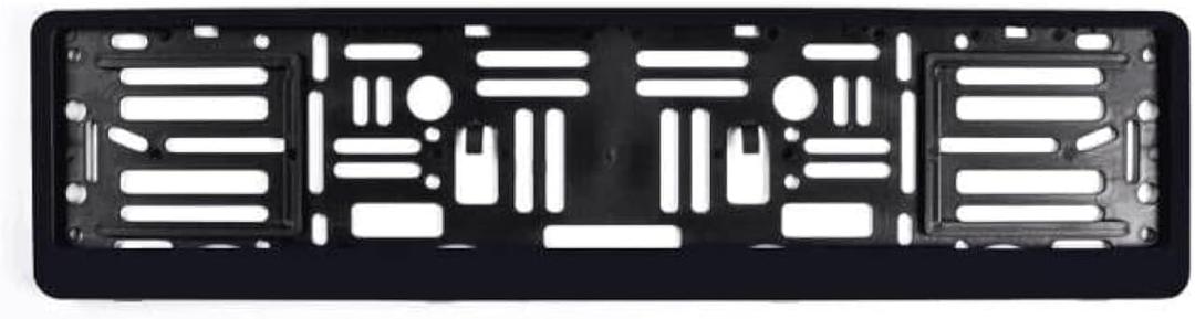 BLVD-LPF OBEY YOUR LUXURY Standard Black Euro License Plate Holder - Universal Mounting Frame/Bracket, Black