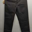 Plaid&Plain Men’s Slim Fit Khaki Pants Men’s Tapered Chino Pants, Black,  32Wx32L