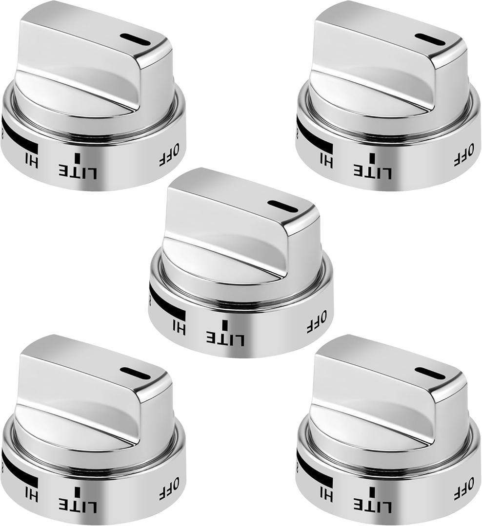 AMI PARTS (5 Pack AEZ73453509 Oven Range Stove Knobs Fit for LG Stove Knob LRG3095ST LRG3091ST LDG3036ST LRG3194ST, Replaces 2347547 AEZ72909008 AP5669773