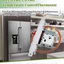 WP2315562 2315562 Temperature Control Thermostat Fits for Whirlpool,Maytag,Kitchen Aid,Kenmore,Amana Refrigerator/Freezer,Replaces W11088945,W11035627,2161282 Refrigerator Temperature Control