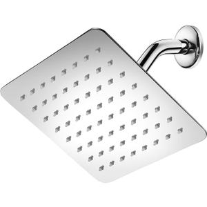 Rainfall Shower Head High Pressure, Water Saver Rain Showerheads for the Bathroom, Stainless Steel 6 inch Square Chrome, Easy to Clean and Install