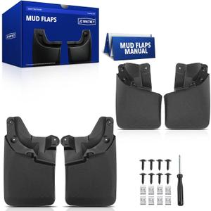 JC Whitney Set of 4 Front and Rear Mud Flaps Splash Guards