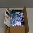 4 Sets Snow Party Balloons Stand Kit with Snowflake Foil Balloons Purple Blue Silver Party Balloon Centerpiece for Tables for Girl Princess Winter Wonderland Themed Birthday Baby Shower Decorations