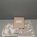 Bedsure Satin Pillowcase with Zipper, Similar to Silk Pillow Cases 2 Pack, Beige Satin Pillow Case Standard Size, Silky & Soft Pillow Covers, Valentines Day Gifts for Women Men, 20x26 Inches