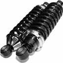 Rear Street Rod Coil Over Shock SET Black Coated Springs (Spring Rate:180)