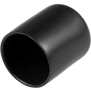 uxcell 20pcs Rubber End Caps 30mm ID Vinyl Round Tube Bolt Cap Cover Thread Protectors Black