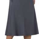 ANIVIVO Women's Midi Length Skorts Skirts with Pockets Modest Skirts 28" Long Knee Length Athletic Skorts (3X-Large, Grey)