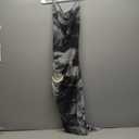 SOLY HUX Women's Tie Dye Cowl Neck Split Hem Bodycon Cami Dress Backless Long Dresses Grey Tie Dye Small