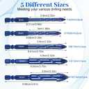 Serrated Masonry Drill Bit Set Serrated Masonry DrilMagnetic Phillips Head Drill & Screwdriver Bits Shank for Impact Drivers, Professional & DIY Use for Concrete Tile Glass Brick Ceramic Plastic Wood