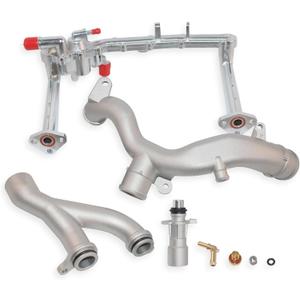 3.0L V6 Aluminum Coolant Water Pipe Kit Compatible with 2014-2019 Land Rover Range Rover Replace# LR109401 LR041788 LR075991 LR087558 LR122710 AJ814053 AJ814006 AJ813848