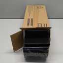 QEEIG Bathroom Floating Shelves for Wall - Shelf Over Toilet Paper Storage Farmhouse 16 inch Set of 3, Black (028-40B3) (15.7")