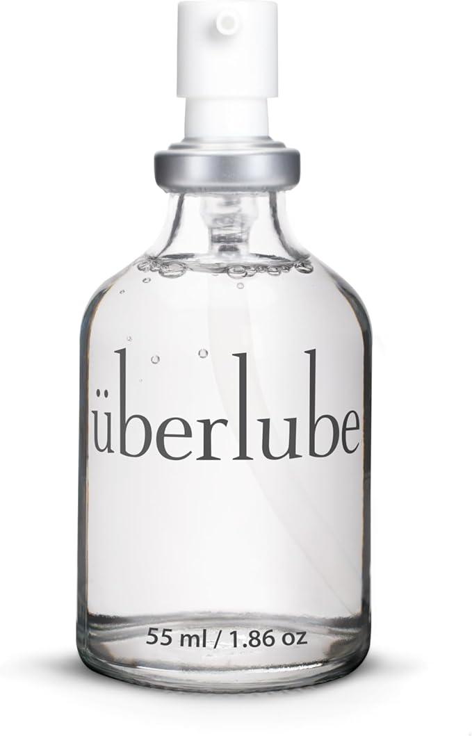 Uberlube Premium Silicone Lube (1.86 Fl Oz.) Unscented, Long Lasting, Waterproof, Ultra Smooth Performance, Personal Lubricant for Privacy & Toys, Vaginal & Anal Use, OBGYN Recommended