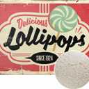 Candy Store Sign Bathroom Mat Rugs Microfiber Faux Cashmere Thick Plush Bath Mat Non-Slip Water Absorbent Bath Carpet for Bathtub Bathroom Floor Tub 20 x 30 Inch (2'8" x 1'8" (Rectangular))