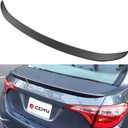cciyu Black ABS Rear Spoiler Wing for 2014 2015 2016 2017 for Toyota Corolla Stylish Trunk Spoiler Wing