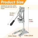 Nisorpa Stainless Steel Manual Juicer Commercial Hand Press Citrus Juicer Machine Fruit Squeezer Pomegranate Orange & Lemon Squeezer for Home Restaurant