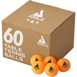 JOOLA Training 3 Star Table Tennis Balls 12, 60, or 120 Pack - 40+mm Regulation Bulk Ping Pong Balls for Competition and Recreational Play - Fun as a Cat Toy - Indoor and Outdoor Compatible