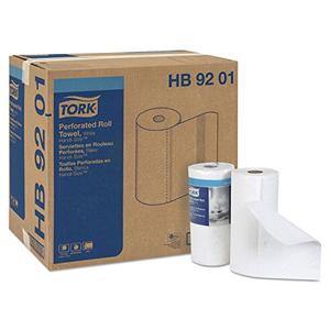 Tork HB9201 Perforated Roll Towels, White, 11 x 6 3/4, 2-Ply, 120/Roll, 30 Rolls/Carton