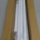 2 Pack Adjustable Tension Curtain Rods 32 to 64 Inches, Stainless Steel Shower Curtain Rods Spring Tension, No Drilling 7/8" Tension Rods for Window, Bathroom, Doorway, Room Divider, White