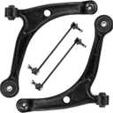 Front Lower Control Arms w/Ball Joints Sway Bar End Links-Driver and Passenger Side Suspension Kits for 2006 Acura MDX, 2006-2008 Honda Pilot K621349 K621350 (4pc)