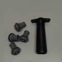 Vacu Vin Original  Saver with 4 Vacuum Bottle Stoppers Black  Preserver Pump for Red or White Manual Air Remover System Airtight Seal Keep  Fresh Longer