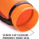 JJRING Orange Poster Tube, 25" to 40" Extendable Poster Storage Holder Tube with Carrying Strap, Poster Carrying Case for Blueprints, Scrolls, Maps and Architect Papers