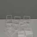 Juexica 9 Pcs Clear Acrylic Box with Lid Plastic Small Acrylic Boxes Decorative Storage Box Jewelry Display Mini Clear Container for Home Candy Pill Tiny Jewelry(Square,2.17 x 2.17 x 1.77)