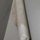 AMOAMI-6FT Round Rug-Rugs for Living Room-Vintage Soft Grey Rugs for Bedroom-Non Slip Circle Rug-Machine Washable Rug for Dining Room Living Room Bedroom Office Under Table