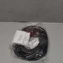 Black Rubber Weather Stripping Door Seal Strip, D Shape Door Weather Seal Strip, Self-Adhesive Soundproofing Frame Insulation Tape for Doors Frame/Window Seal,Blocks Cold Drafts Noise (40 Feet)