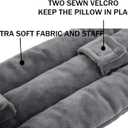 Seat Belt Pillow for Mastectomy Post-Surgery, Heart Surgery Recovery Support Cushion for Chest Chemo Port Pacemaker Bypass Hysterectomy Recovery Pillow (Gray)