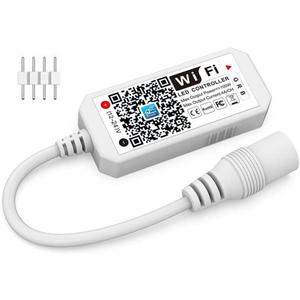 iNextStation Smart RGB WiFi LED Controller 4-Pin Output Compatible with Alexa/Google Home Assistant/IFTTT Android/iOS for SMD 3535 5050 2835 Color Changing LED Strip Lights