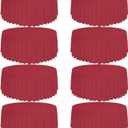 Round tablecloth for a round table. Red. 9*9 Ft. 8Pack