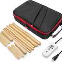 Hot Bamboo Massage Warmer Bag w/ 12 PCS Warm Bamboo Sticks, Portable Professional Electric Heater for Stone, Digital Temperature Controller, Portable Heating Travel Bag (Black)