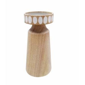 HD Designs 8 in Wood Small Candle Holder, 10 In