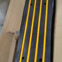 3 Packs 48" Car Driveway Rubber Curb Ramps, Heavy Duty Driveway Gutter Slope Ramp, Low Profile Design for Cars, Water Channel for Drainage, Curbside Bridge Ramp for Loading Dock Garage Sidewalk