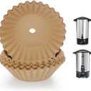 Aieve Coffee Paper Filter, 100 Pcs Extra Large Percolator Coffee Filters Compatible with Hamilton Beach 45 Cup 40515G 40519G, Percolator Filters with Pre-punched Holes for Catering Home Party Office