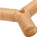 Cat Tunnel - Collapsible 3 Way Play Toy - Tube Fun for Rabbits, Kittens, and Dogs - All Brown