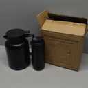 50oz 1.5L Thermal Coffee Carafe Dispenser, Unbreakable Double Walled Vacuum Thermos Coffee and Beverage Dispenser with Tea Infuser and Strainer for Banquet and Party (Black)