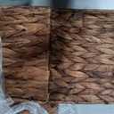 Livole Handwoven Water Hyacinth Stair Basket for Carpeted & Wooden Stairs