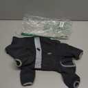 Polar Fleece Dog Pajamas Bodysuit - Warm Winter Jacket & Vest for Small Dogs, Medium Dogs - Four-Legged Clothes (Dark Grey)