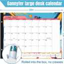 Large Desk Calendar 2027, Oct 2026 - Jun 2028, 21-Month Calendar 2027-2028, 22" x 17"