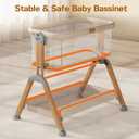 3-in-1 Baby Bassinet, Bedside Bassinet with Rocking Mode for Newborns