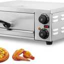 VEVOR Electric Pizza Oven for Countertops, 12-inch, 1500W, with Temp Control & 0-60 Min Timer, Even Baking Technology & Easy Clean Crumb Tray, Ideal for Both Commercial & Home Kitchens