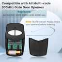MCS412001 2-Channel Multi-Code Gate Remote Control 300Mhz, 4120 Garage Door Opener Remote 10 Code Transmitter, Replace 3089 308911 etc. 2 Pack