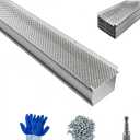 5-Inch Gutter Guards 32 Pcs (128 Ft) - Aluminum Mesh Leaf Guard, Clog Resistant Easy to Install for 5" Gutters