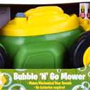 John Deere Bubble Lawn Mower for Toddlers, Bubble Blowing Machines, Indoor and Outdoor Gardening Toy, Birthday, Party Favor for Preschool Girls and Boys, No Batteries Required, 2+